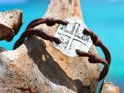 Bracelet piece de pirate en Argent